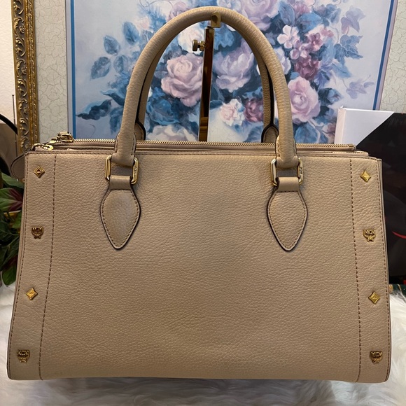 MCM Leather Studded Handbag - Picture 2 of 13